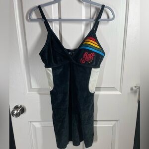Rocawear vintage Black Velvet Tank Dress Sz XL